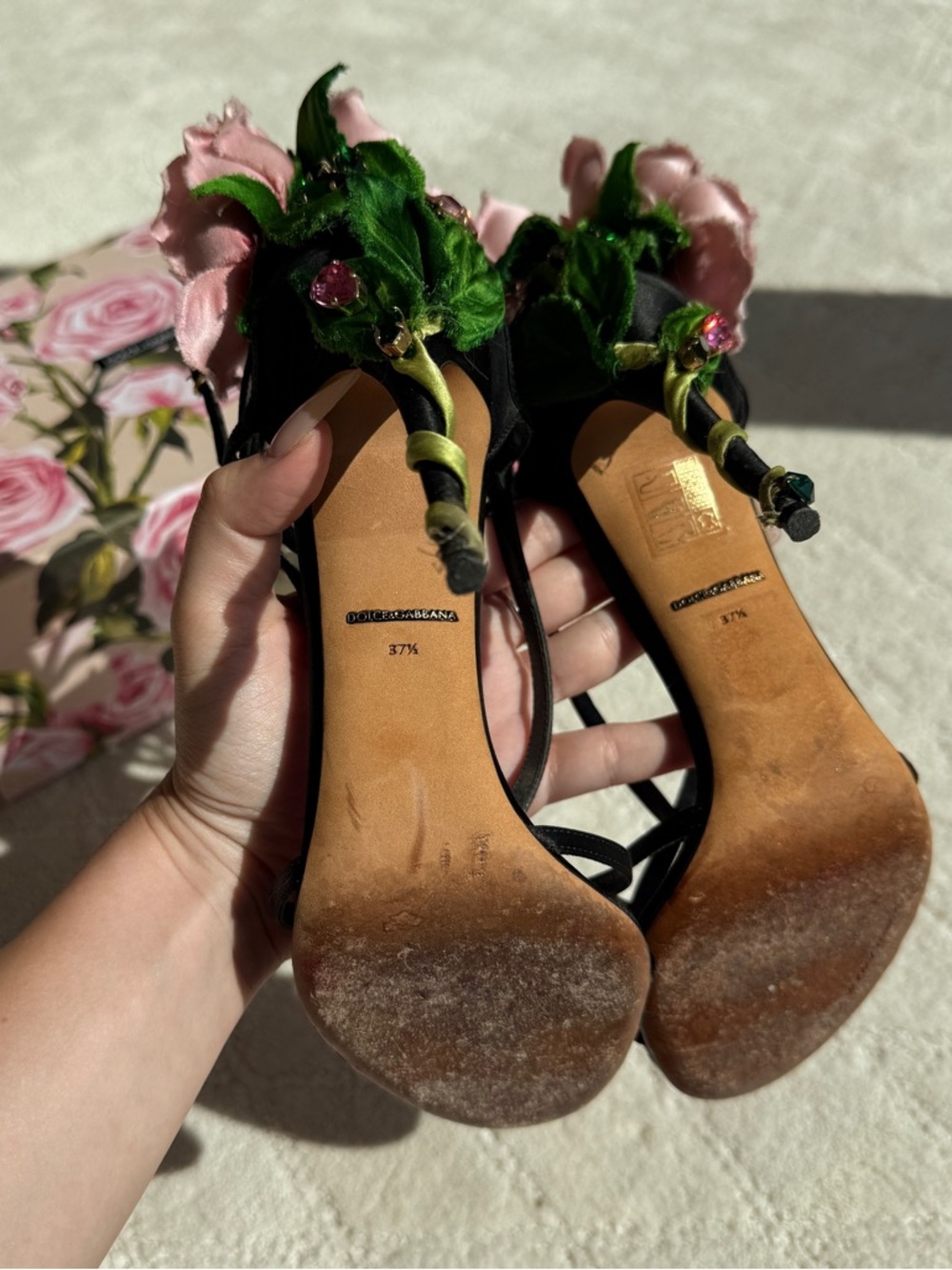 *RARE* Dolce & Gabbana Kiera Pink Rose Heel - Picture 11 of 12